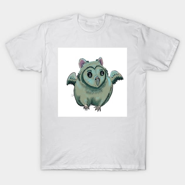 Owl Hamster Animal Hybrid T-Shirt by Xetalo